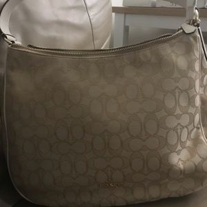 SOLD!!! COACH cream shoulder bag